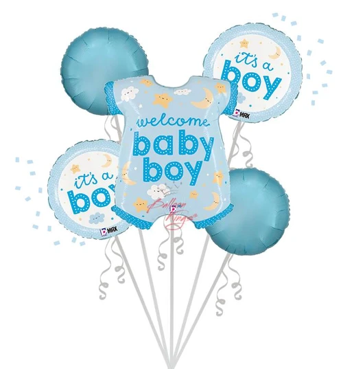Anagram International Inc Welcome Baby Boy Onesie Bouquet -CD 