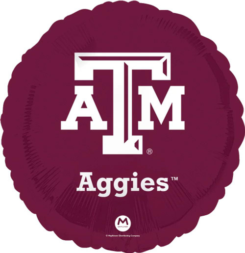 Anagram International Inc Collegiate Texas A&M Round Balloon -CD 
