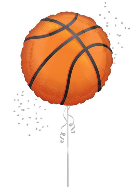 Large Basketball foil balloon for Dallas balloon Delivery