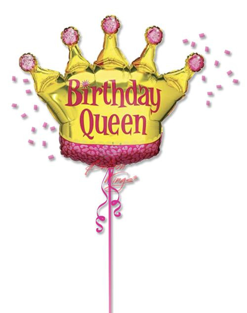 Birthday Queen Crown foil balloon Dallas