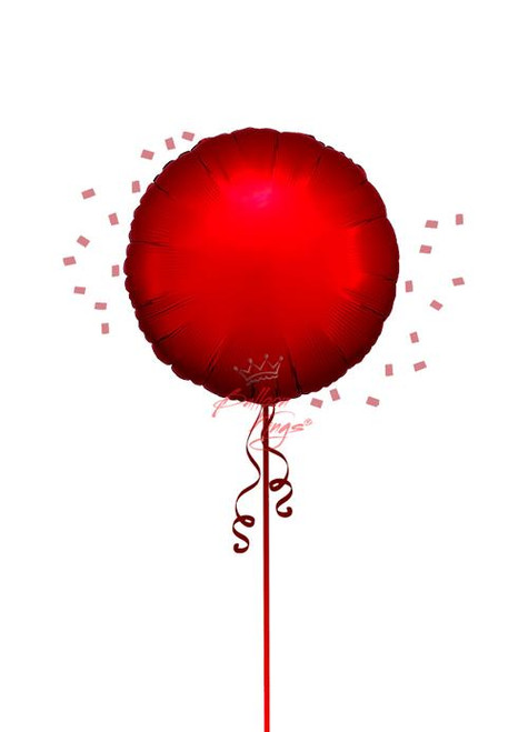Satin Luxe Sangria round foil balloon Dallas