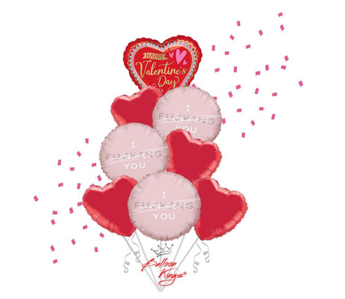 I F**ing Love You balloon bouquet Dallas