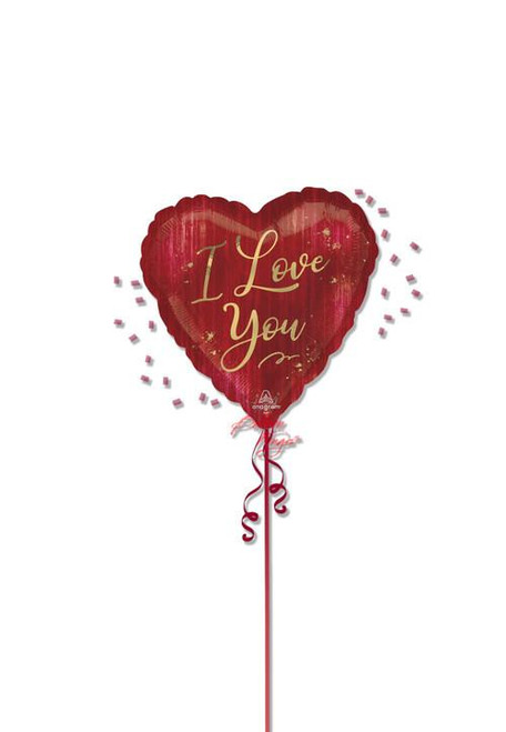 I Love You heart shaped foil balloon for Valentine’s Day and anniversaries