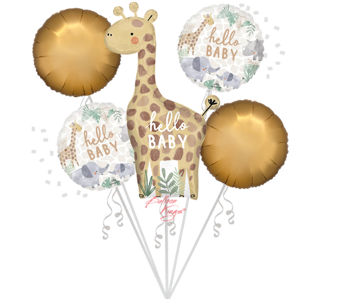 Anagram International Inc Welcome Baby Giraffe Bouquet -CD