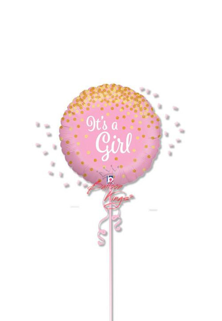 Glittering It's a Girl Balloon