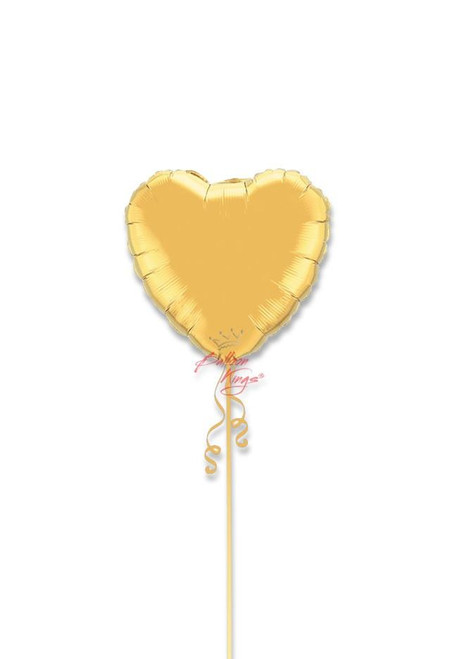 Dallas balloon delivery: gold heart foil balloon for love-themed celebrations