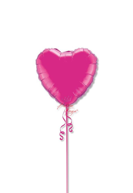 Metallic Fuchsia Heart shaped foil balloon for Romantic deco