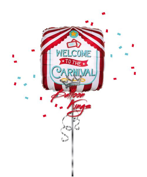 Helium-ready welcome to the carnival balloon Dallas