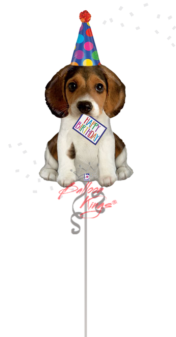 Happy Birthday Party Puppy 41 inch dog shape birthday balloon Dallas TX delivery
