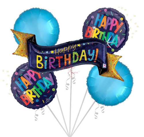 Betallic LLC HB Navy Banner Bouquet -CD 