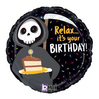 Grim Reaper Birthday foil balloon Dallas