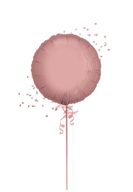 18 inch rose gold round foil balloon north nj balloon delivery rose gold round balloon
