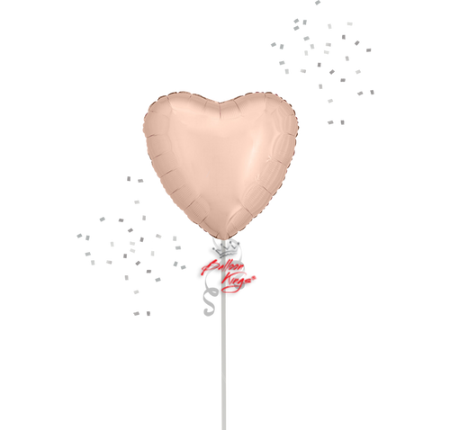 Anagram International Inc Rose Gold Heart -NJ
