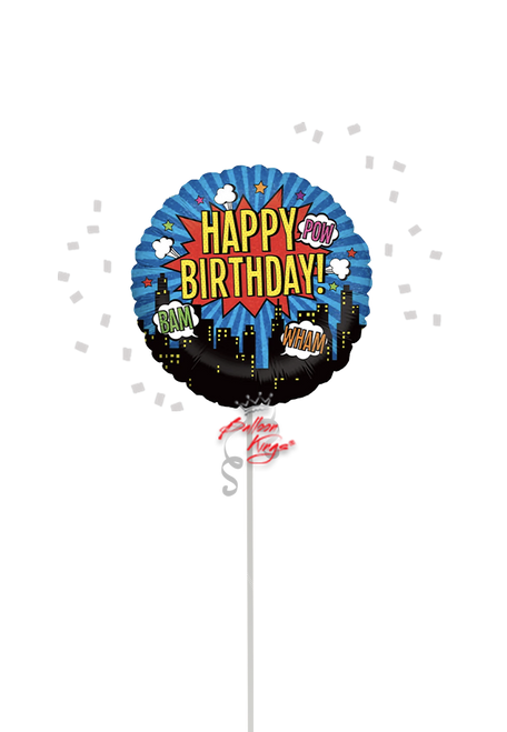 Bday superhero 18 inch balloon North NJ delivery