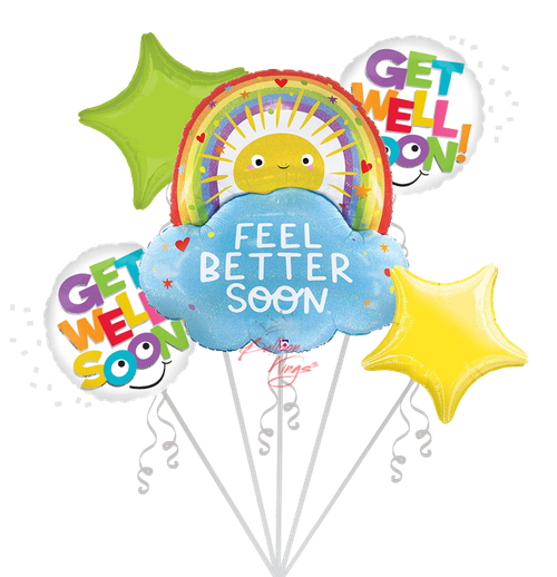 Feel Better Soon Rainbow Bouquet -NJ