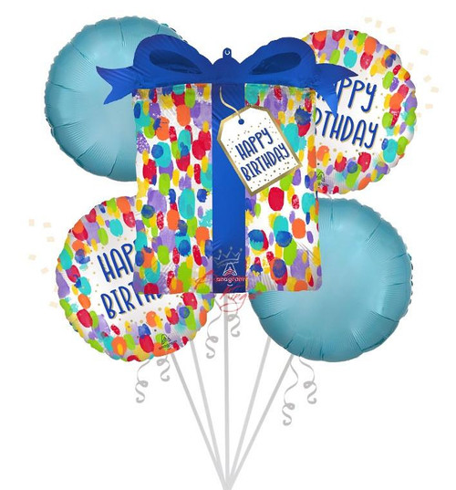 Anagram International Inc HB Painterly Dots Bouquet 