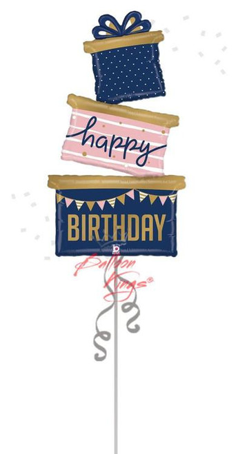 Betallic LLC Navy Birthday Gift Trio - HOU 