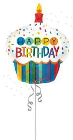 Anagram International Inc Hb Rainbow Cupcake -HOU 