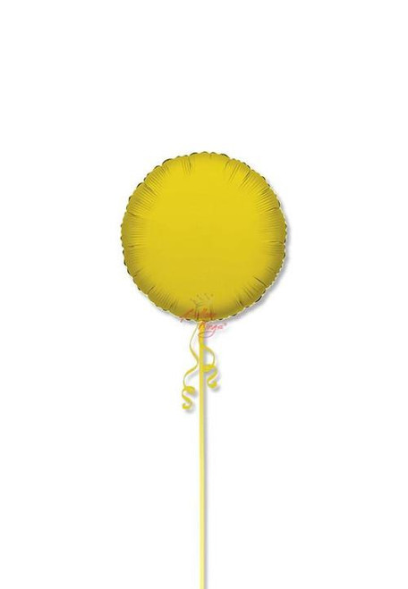 Anagram International Inc Vibrant Yellow Round - HOU 