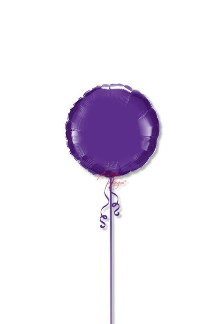 Anagram International Inc Metallic Purple Round -HOU 