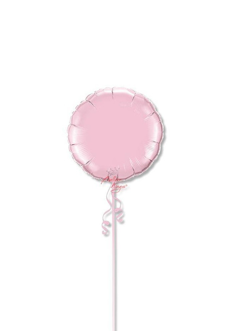 Anagram International Inc Metallic Pink Round -HOU 