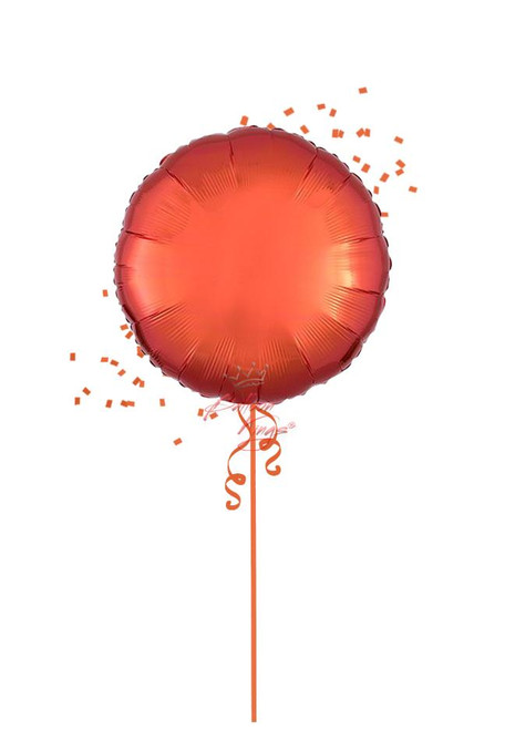 Anagram International Inc Metallic Orange Round -HOU 