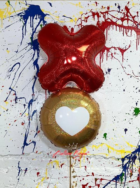  GLITTERING XO STACKER -HOU 