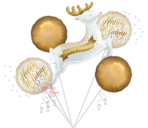 Anagram International Inc Glistening Happy Holidays Bouquet -HOU