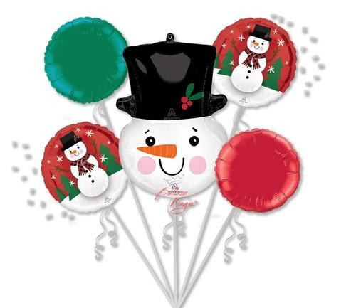 Anagram International Inc Smiley Snowman Bouquet -HOU 