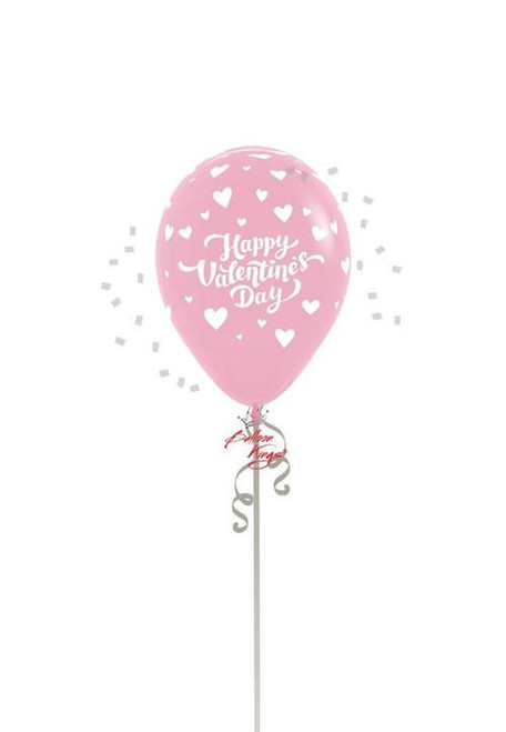 Sempertex 11in Happy Valentine's Day Script Pink -HOU 
