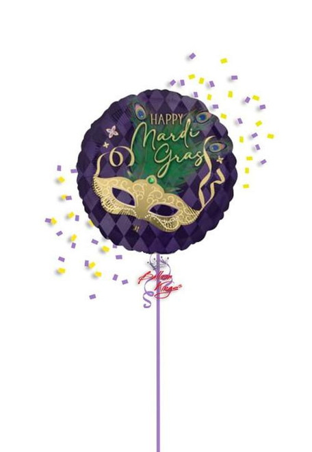Anagram International Inc Happy Mardi Gras Mask -HOU 