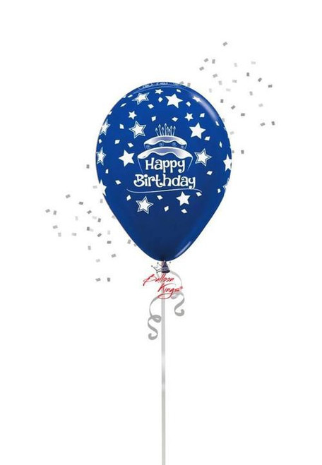 Sempertex 11in Hb Birthday Cake (Blue) -HOU 