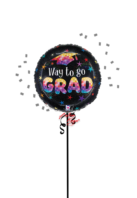 way to go grad disco stars 18 inch balloon NYC delivery
