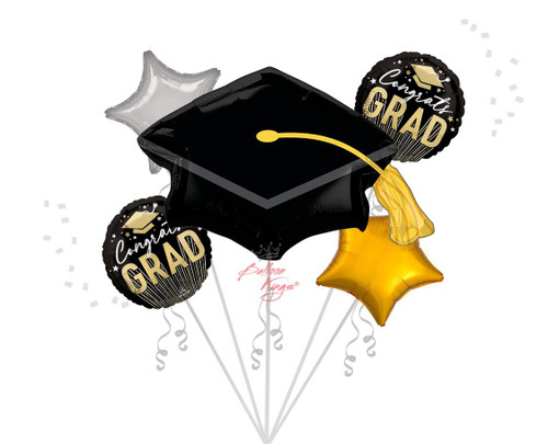 Anagram International Inc Congrats Grad Black Cap Bouquet -CD 