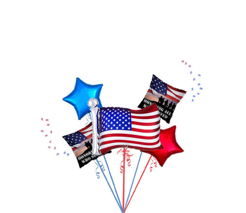 Anagram International Inc Honoring All Who Served Bouquet -NJ 