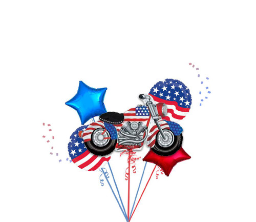 CTI Industries Corporation Patriotic Motorcycle Bouquet -HOU 