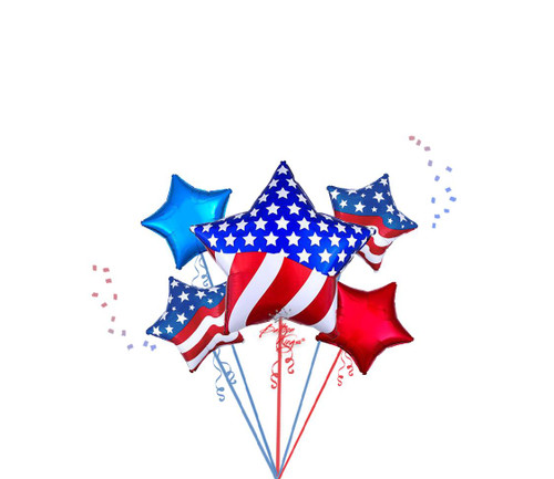 Anagram International Inc Patriotic Stars Bouquet -HOU 