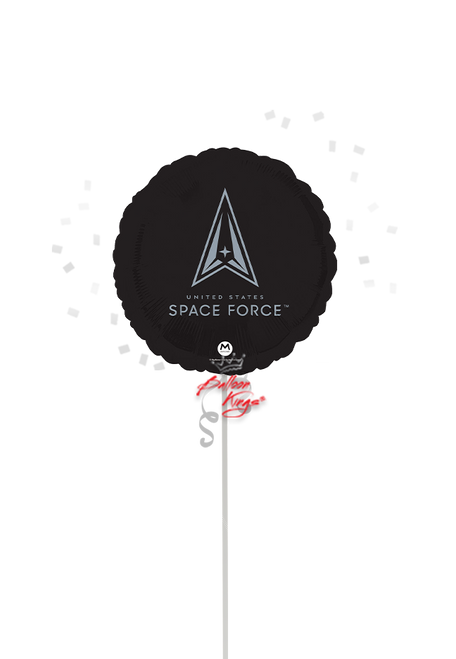 united states space force balloon nyc military balloon black silver patriotic foil delivery