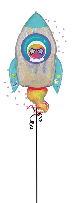 Anagram International Inc Outer Space Holo Rocket 