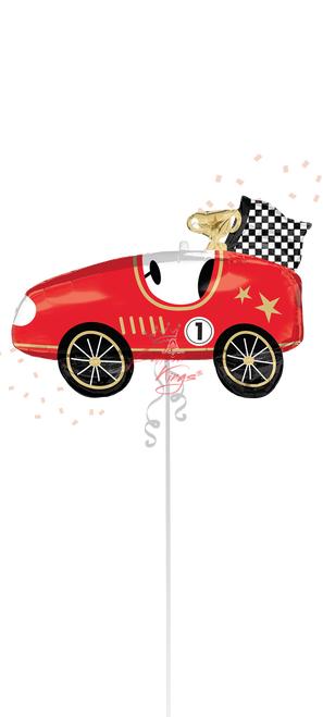 Anagram International Inc Lrg Red Race Car