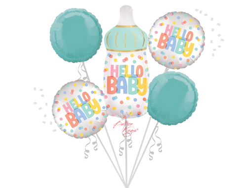 Anagram International Inc Satin Modern Baby Bouquet