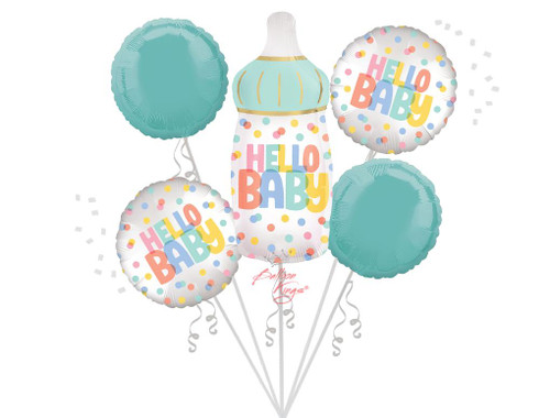 Anagram International Inc Satin Modern Baby Bouquet -NJ 