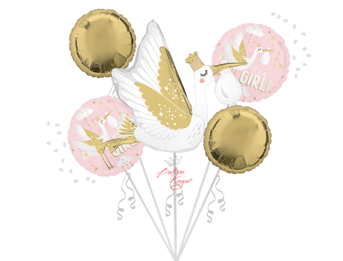 Anagram International Inc Baby Girl Special Delivery Bouquet