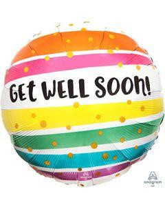 Anagram International Inc 18C Get Well Soon Bold Stripes -CD 