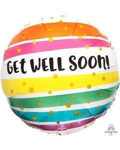 Anagram International Inc Get Well Soon Bold Stripes 