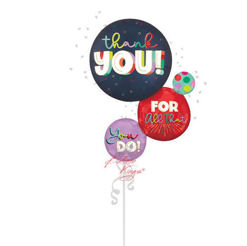 Anagram International Inc Satin Bold Thank You - NJ 