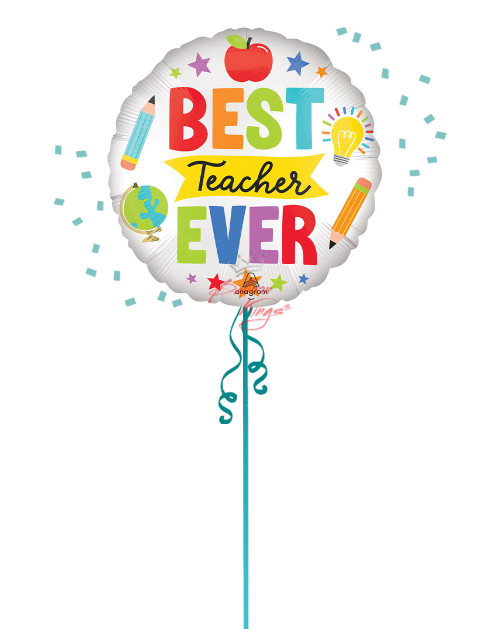 Anagram International Inc Satin Best Teacher Ever 
