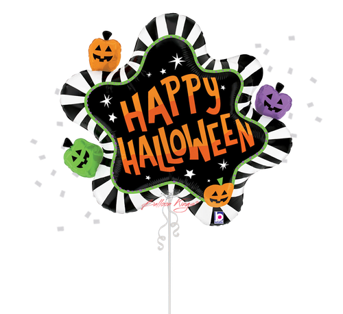 Betallic LLC Happy Halloween Stripes