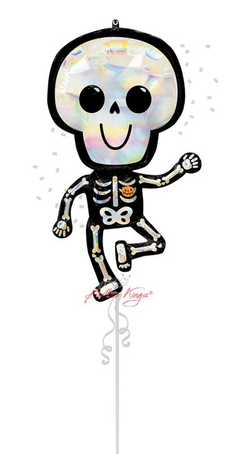 Anagram International Inc Iridescent Bare Bones Holo Skeleton - HOU 