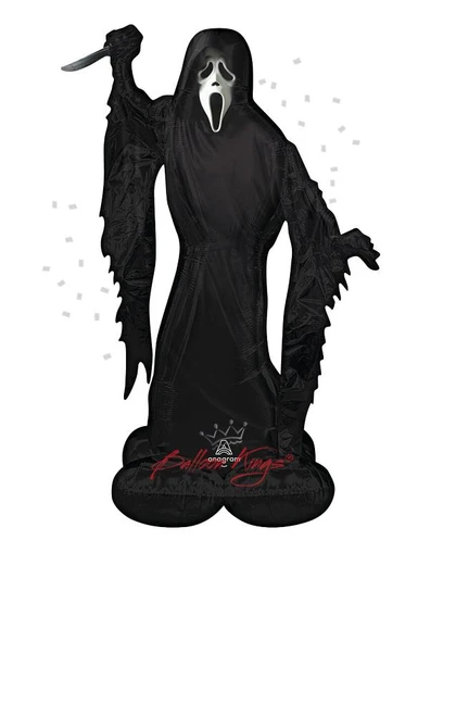 Freestanding Ghost Face Halloween balloon